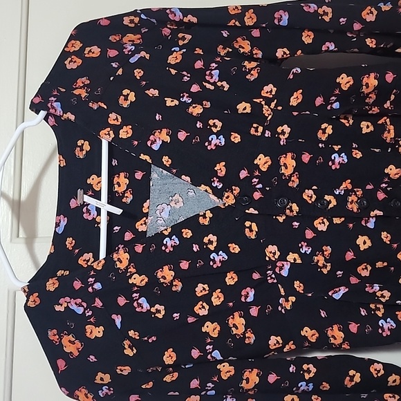 Free people black floral Romper - Picture 2 of 5